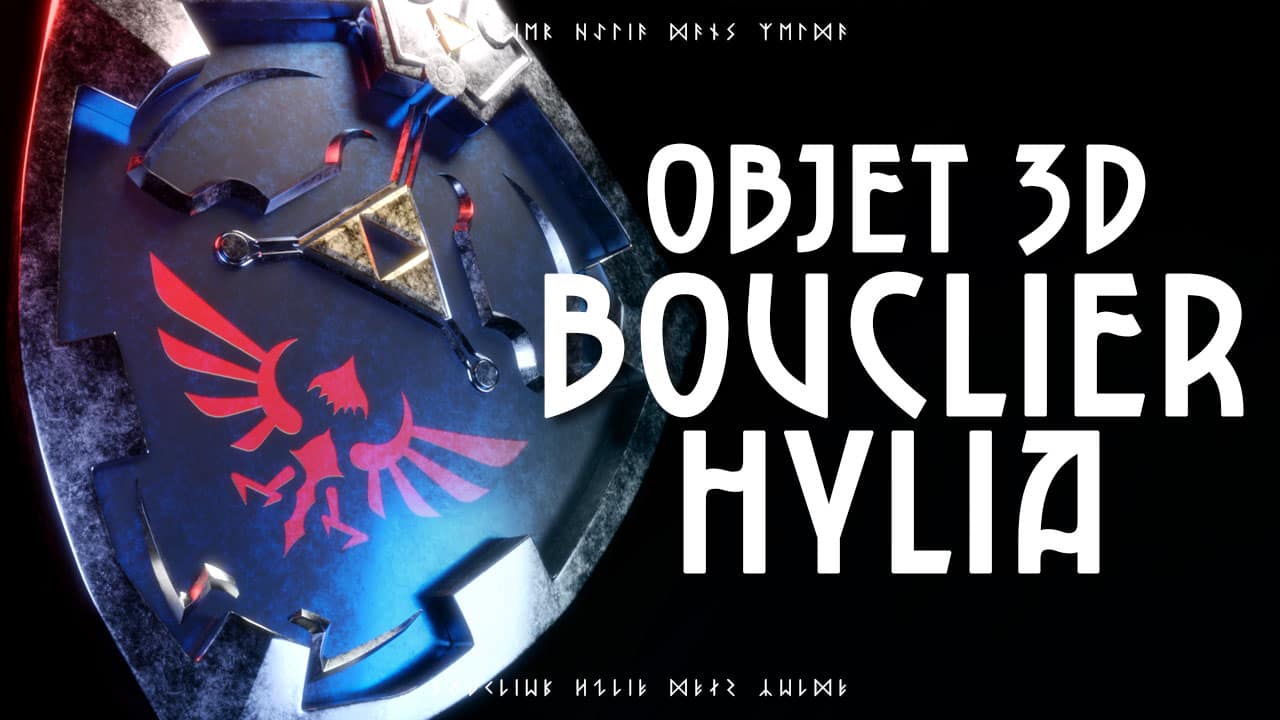 Miniature - Scène 3D Bouclier Hylia