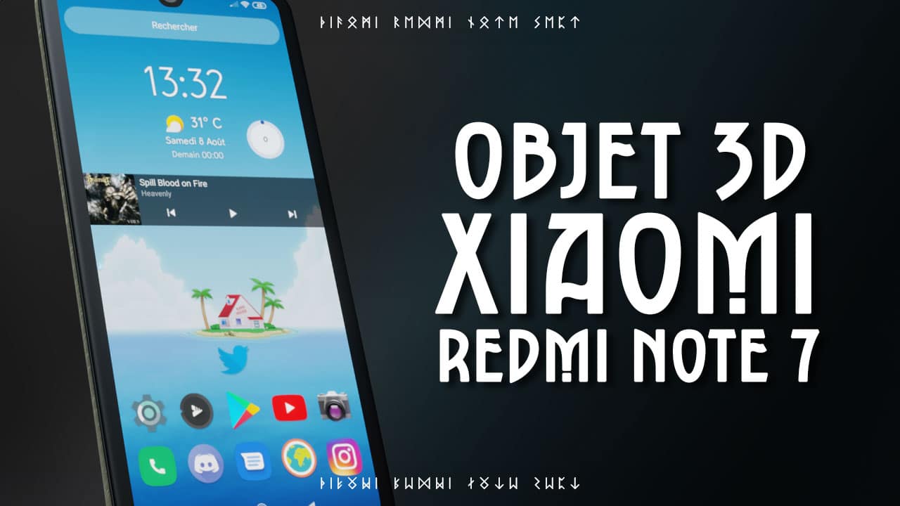 Miniature - Objet 3D Xiaomi Redmi Note 7