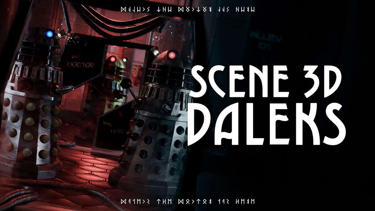 Miniature - Scène 3D Daleks