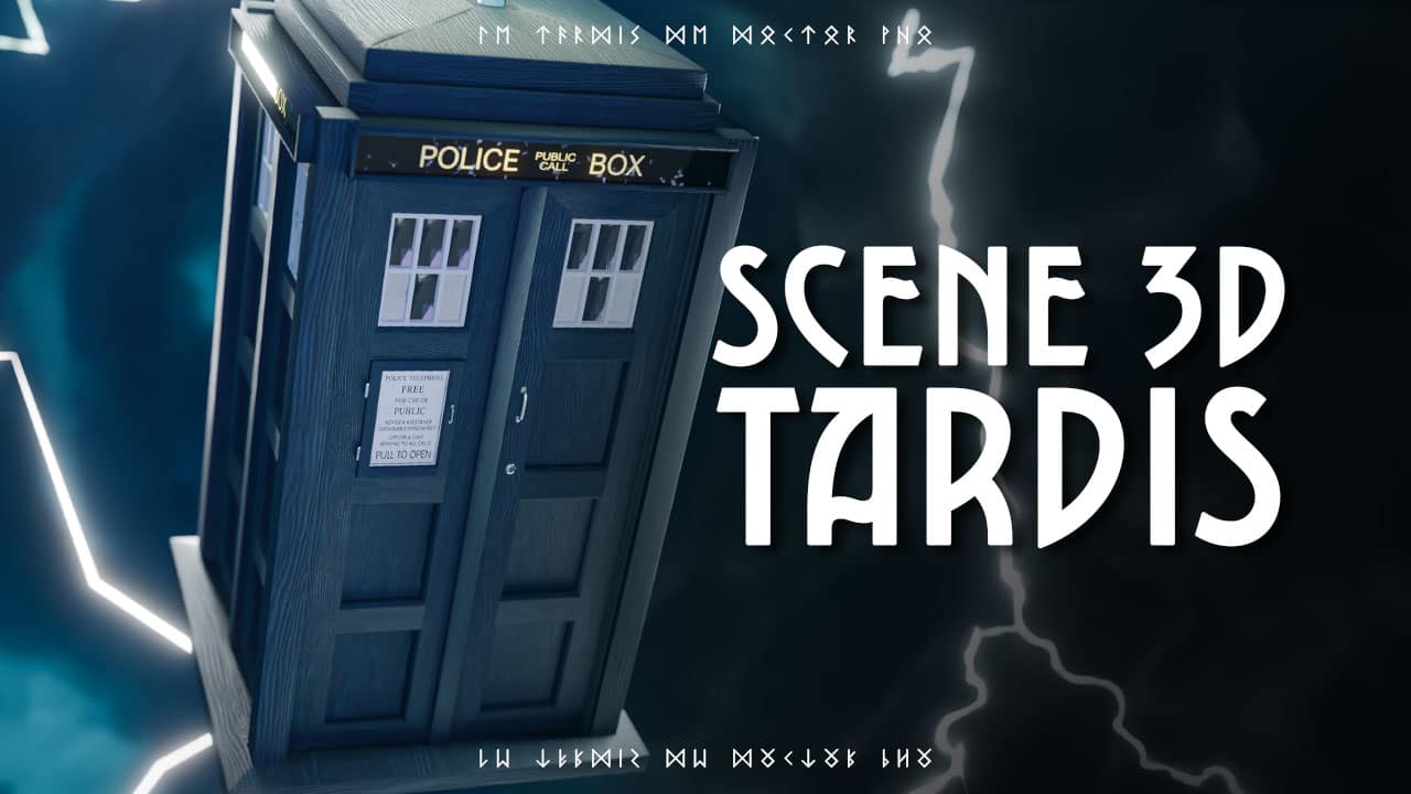 Miniature - Scène 3D TARDIS