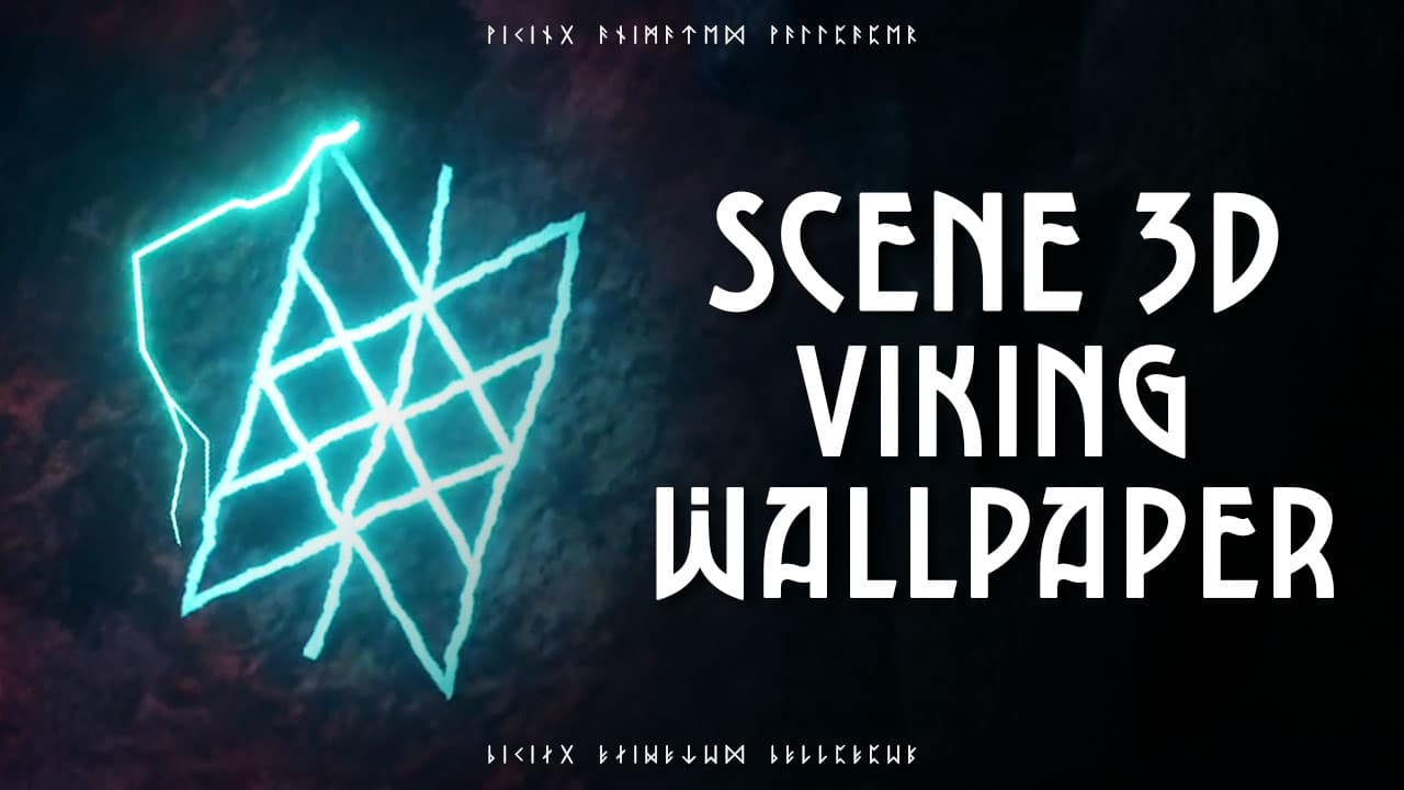 Miniature - Scène 3D Viking Wallpaper